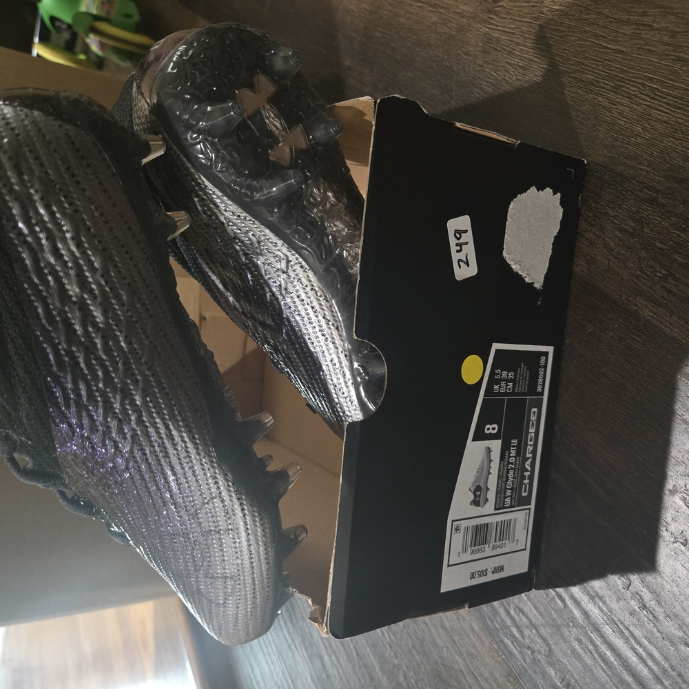 Under Armour Silver Football Cleats